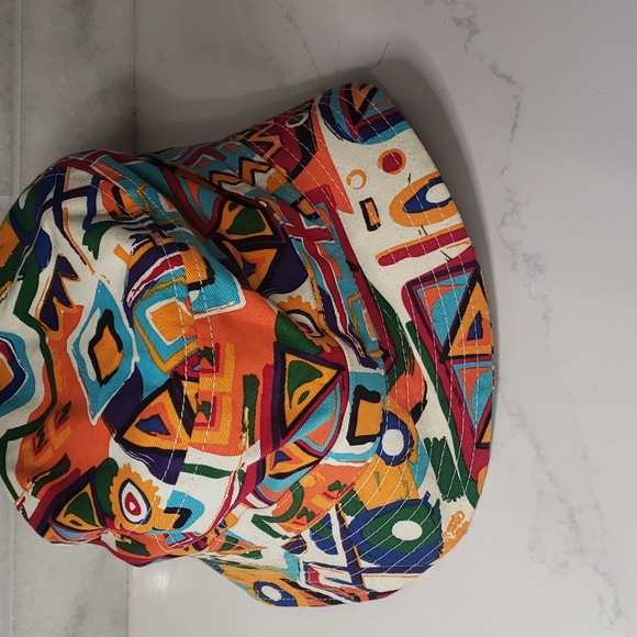 Colorful Geometric Pattern Bucket Hat - Picture 1 of 5